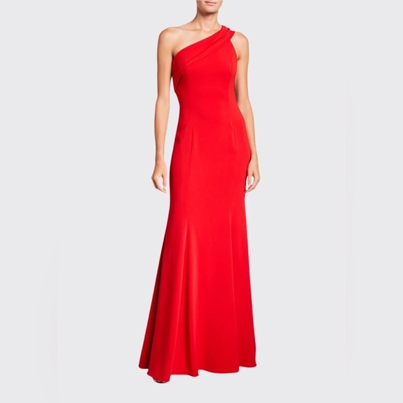 NWT Red Godfrey One Shoulder Maxi Dress Size 8 Color Red